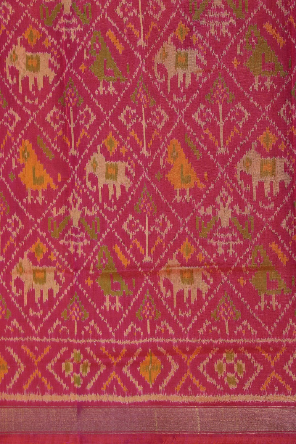 Image of Rajkot Silk Pink Dupatta