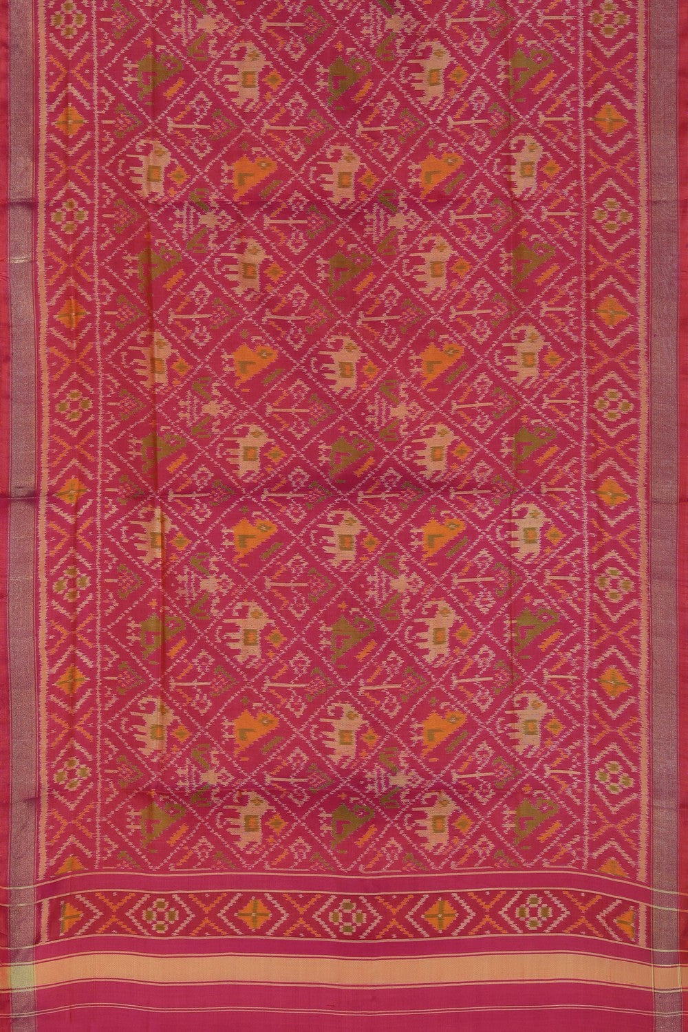 Image of Rajkot Silk Pink Dupatta