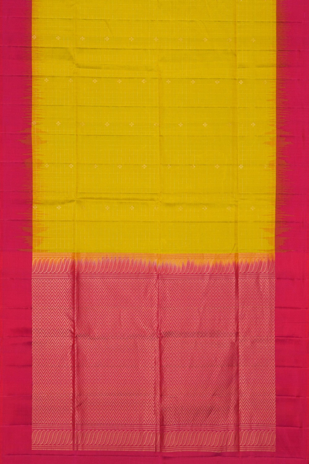 Image of South Silk Yellow Saree