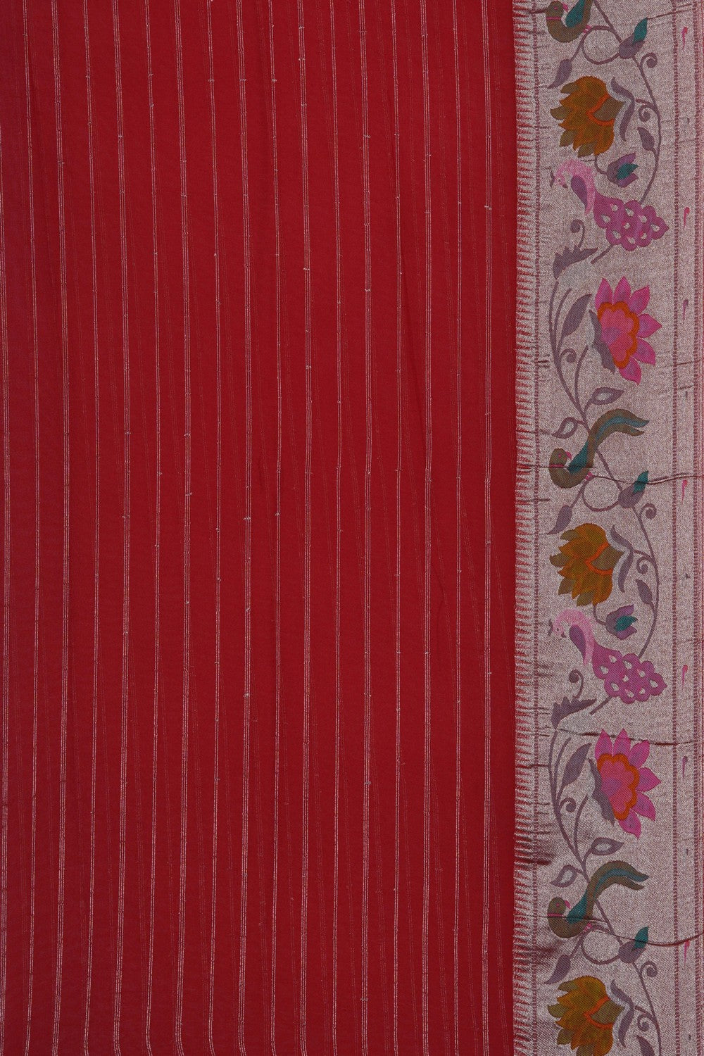 Image of A Red Georgette Saree