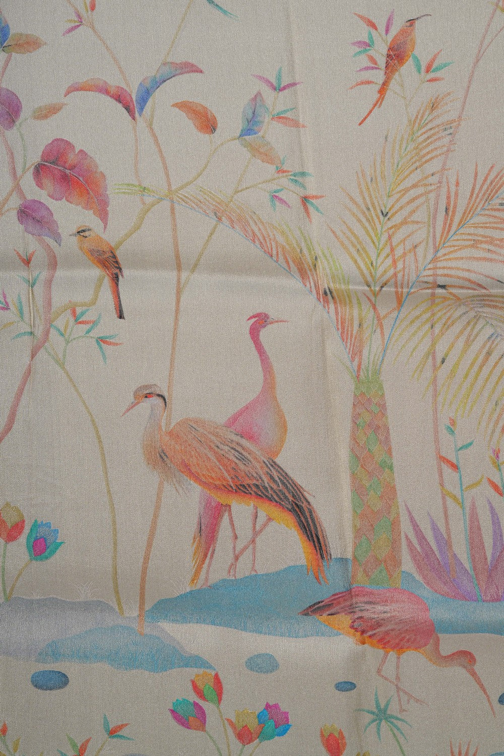 Image of A Classy Off-White Tissue Silk Saree