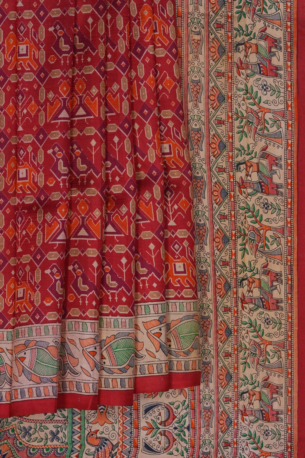 Image of A unique fusion of tradition and modern aesthetics saree