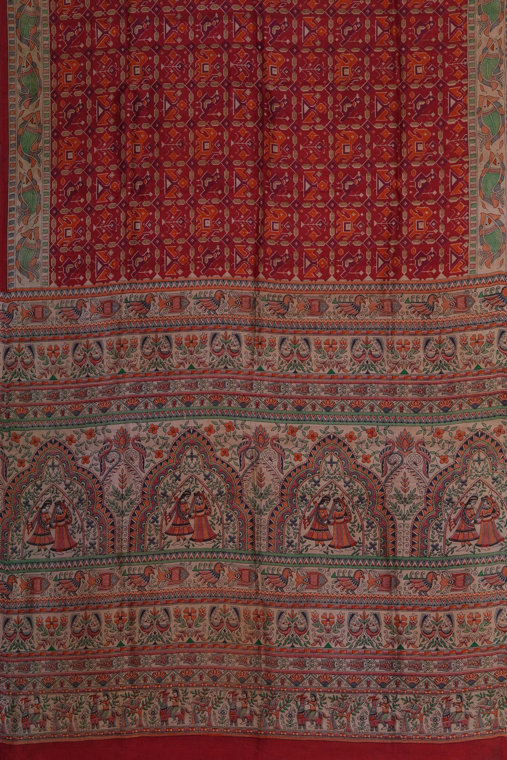 Image of A unique fusion of tradition and modern aesthetics saree