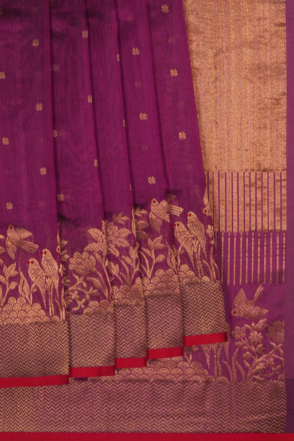 Image of Chanderi Purple Saree