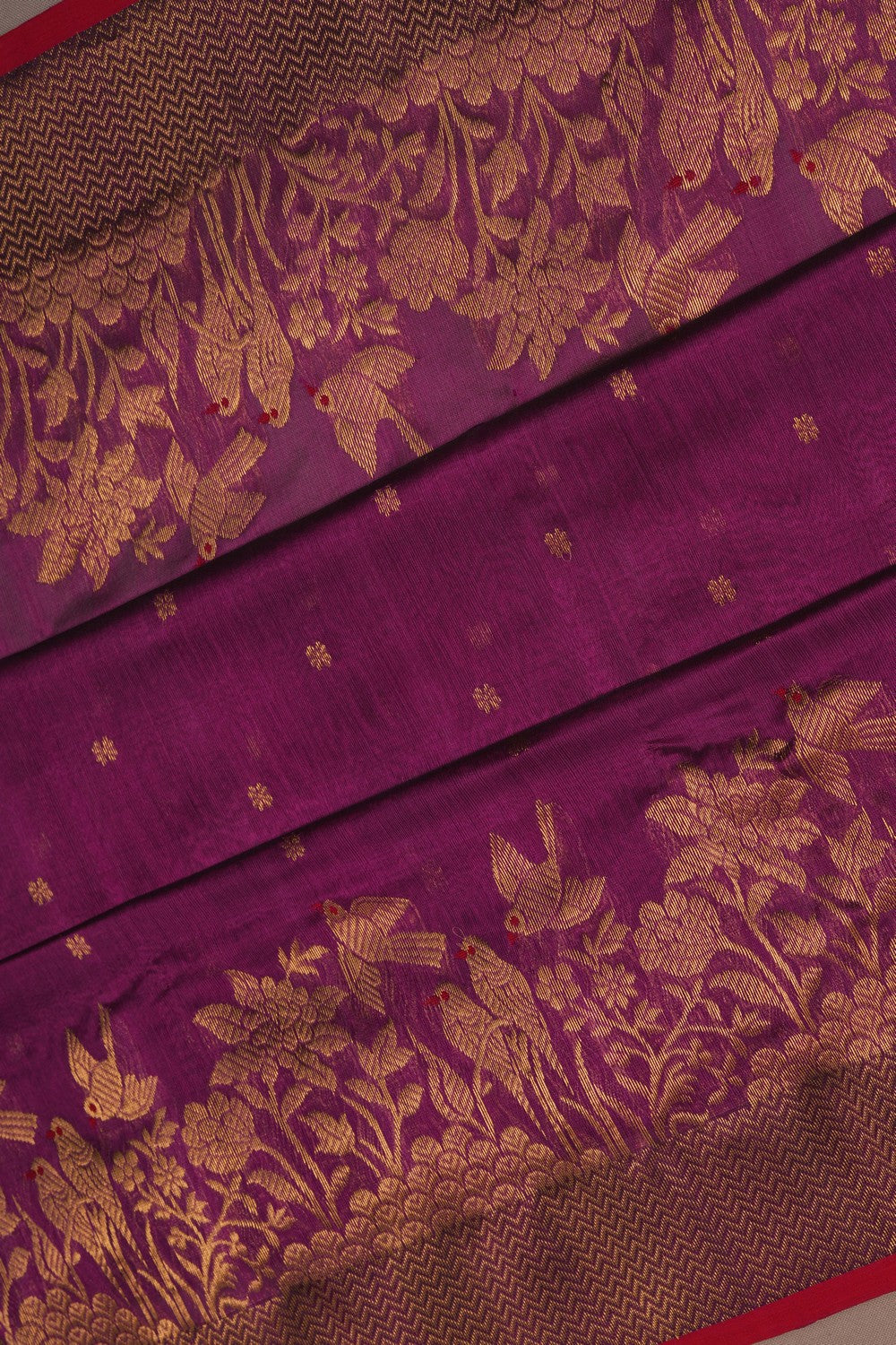 Image of Chanderi Purple Saree