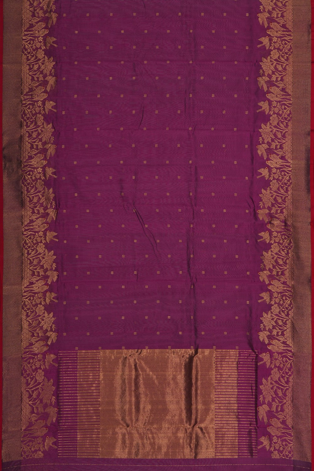Image of Chanderi Purple Saree