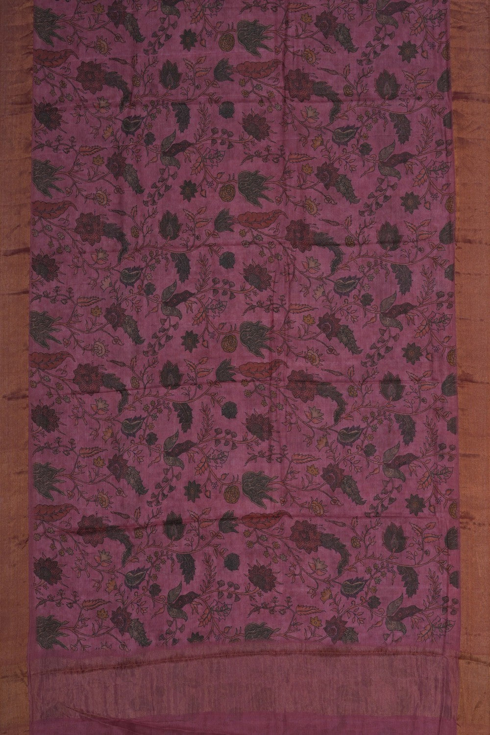 Image of Tussar Silk Pink Saree