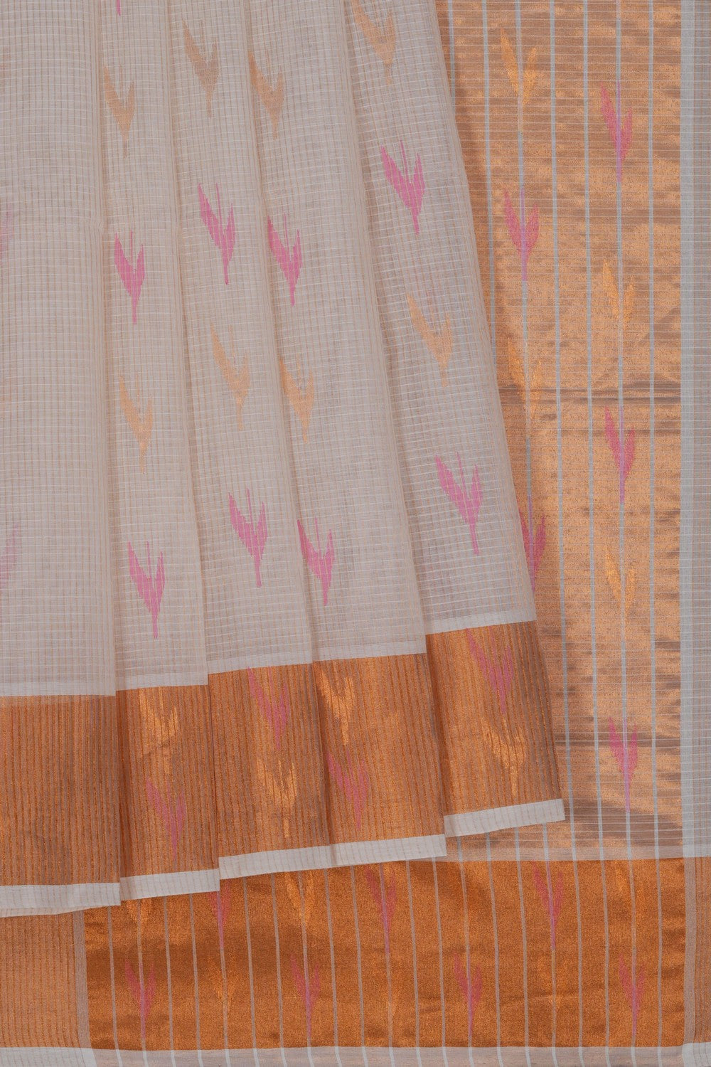 Image of A Classy Off-White Venkatagiri Saree