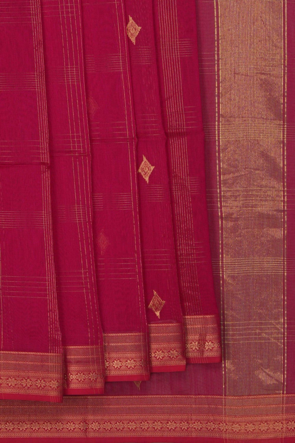Image of Maheshwari Pink Saree