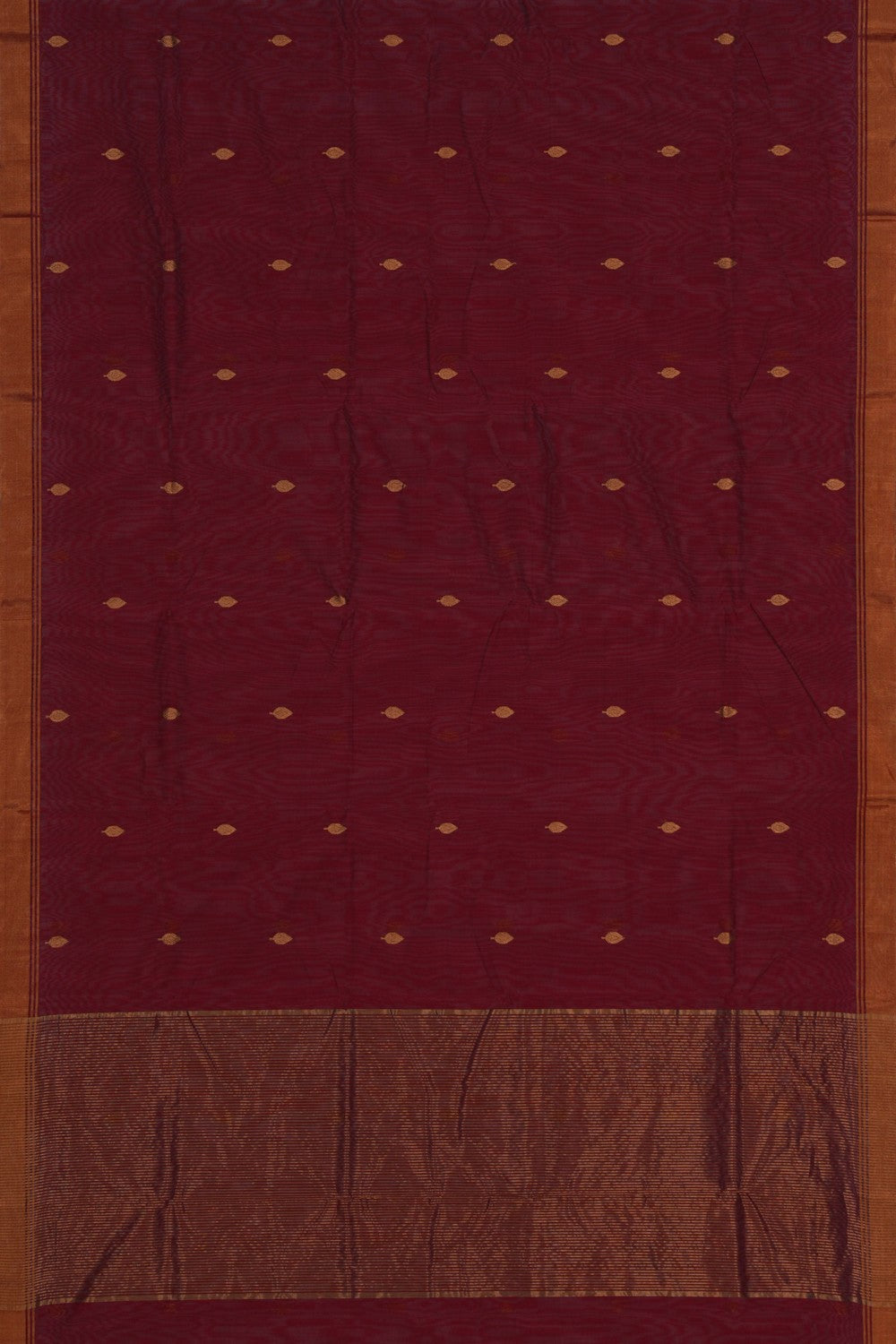 Image of Chanderi Silk Cotton Maroon Saree