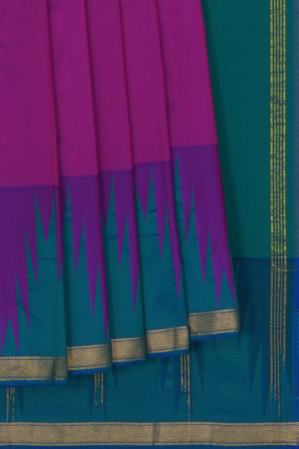 Image of South Silk Magenta Saree