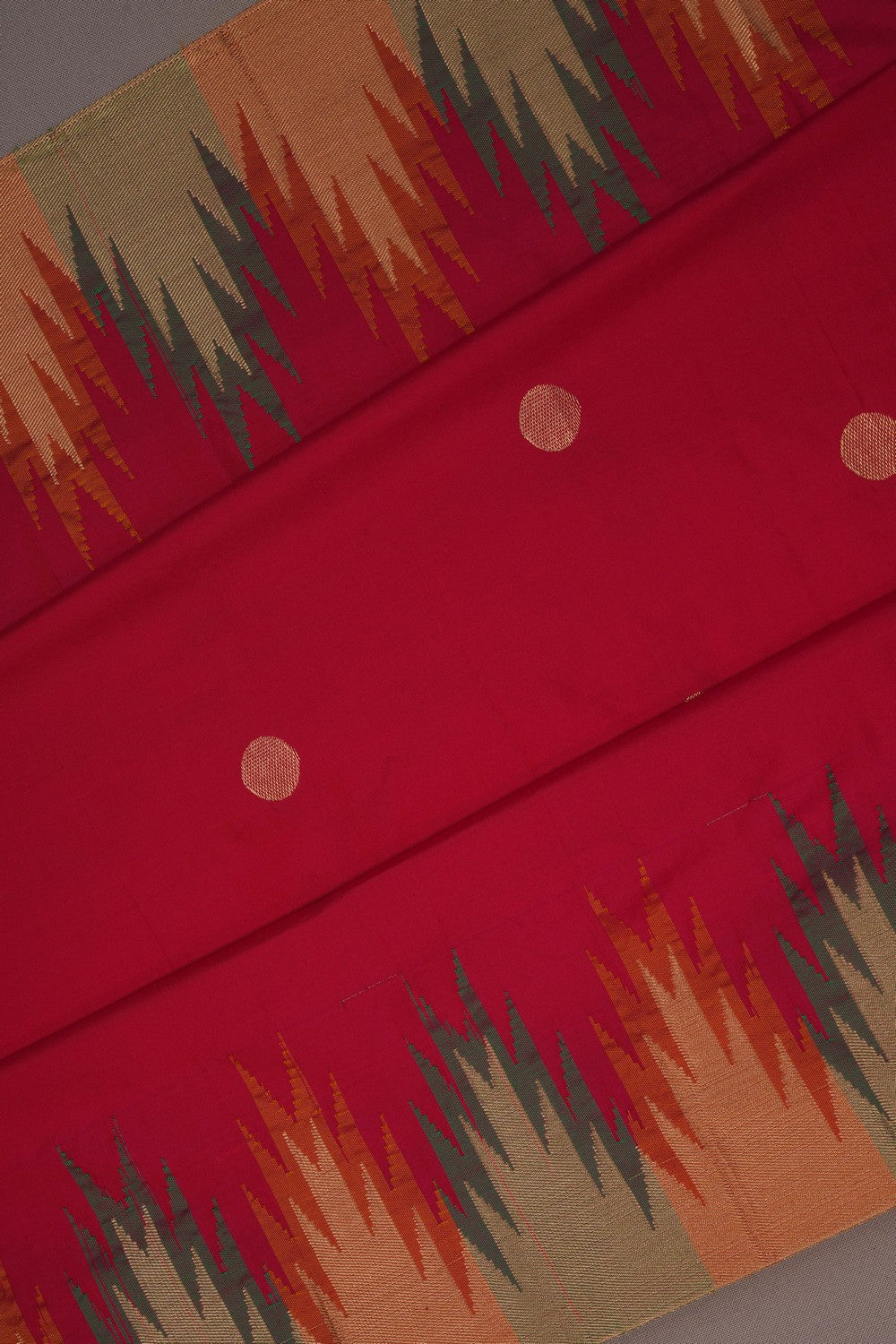 Image of South Silk Red Saree