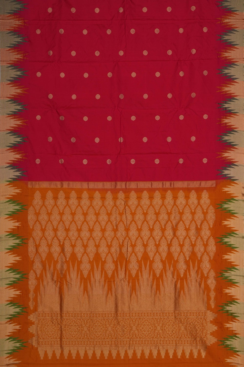 Image of South Silk Red Saree
