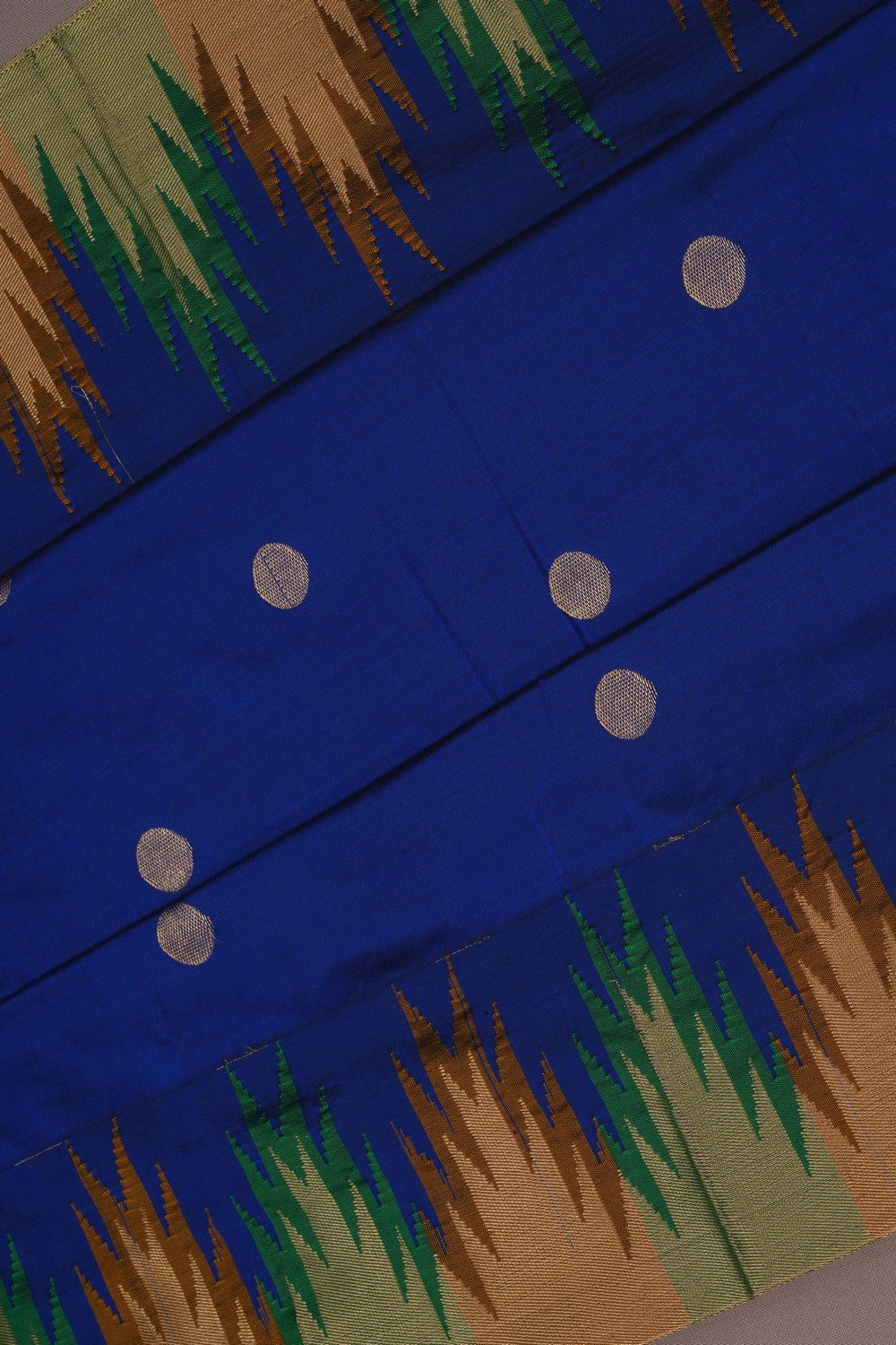 Image of South Silk Indigo Blue Saree