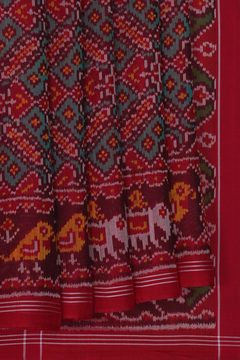 Image of Rajkot Silk Red Saree