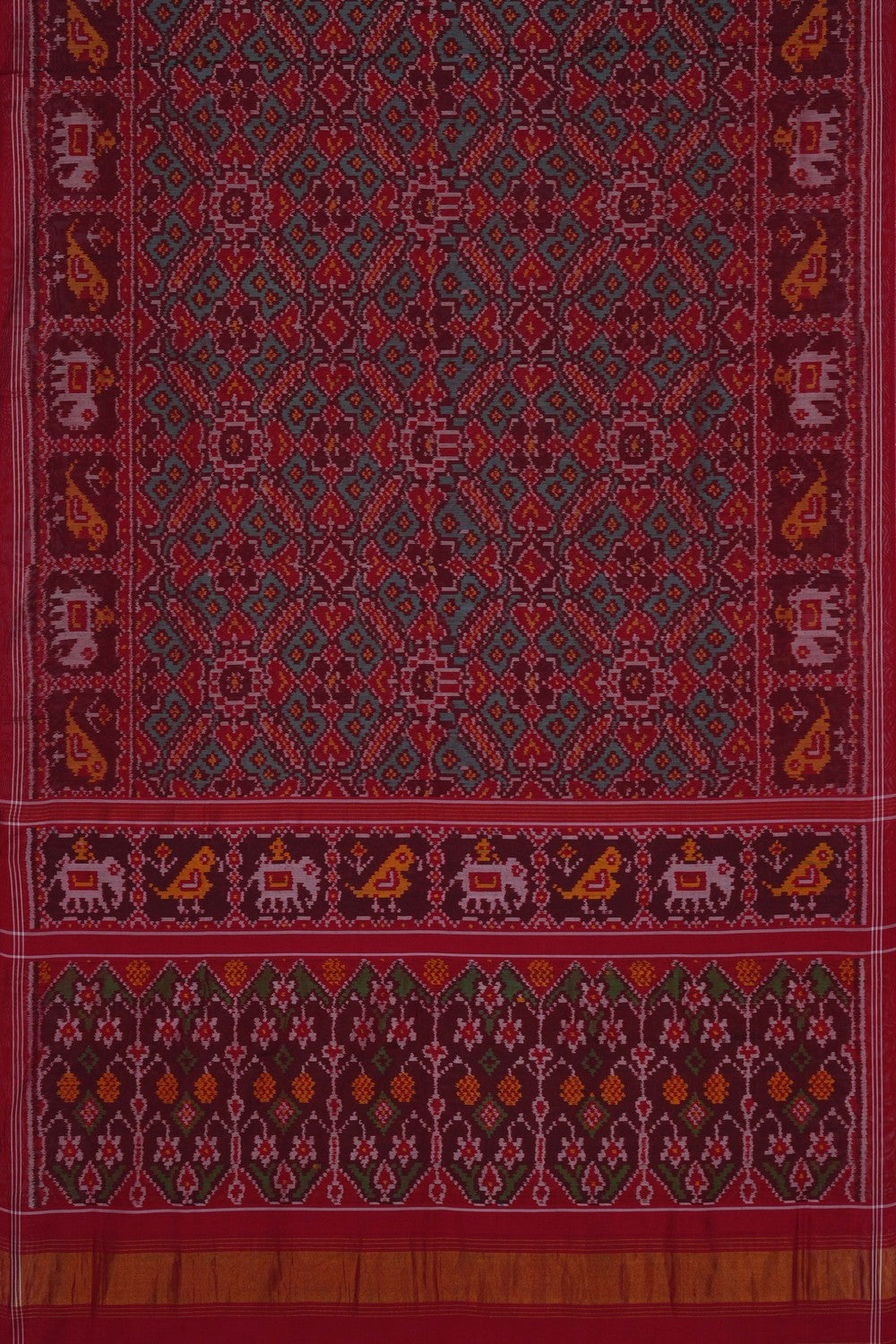 Image of Rajkot Silk Red Saree