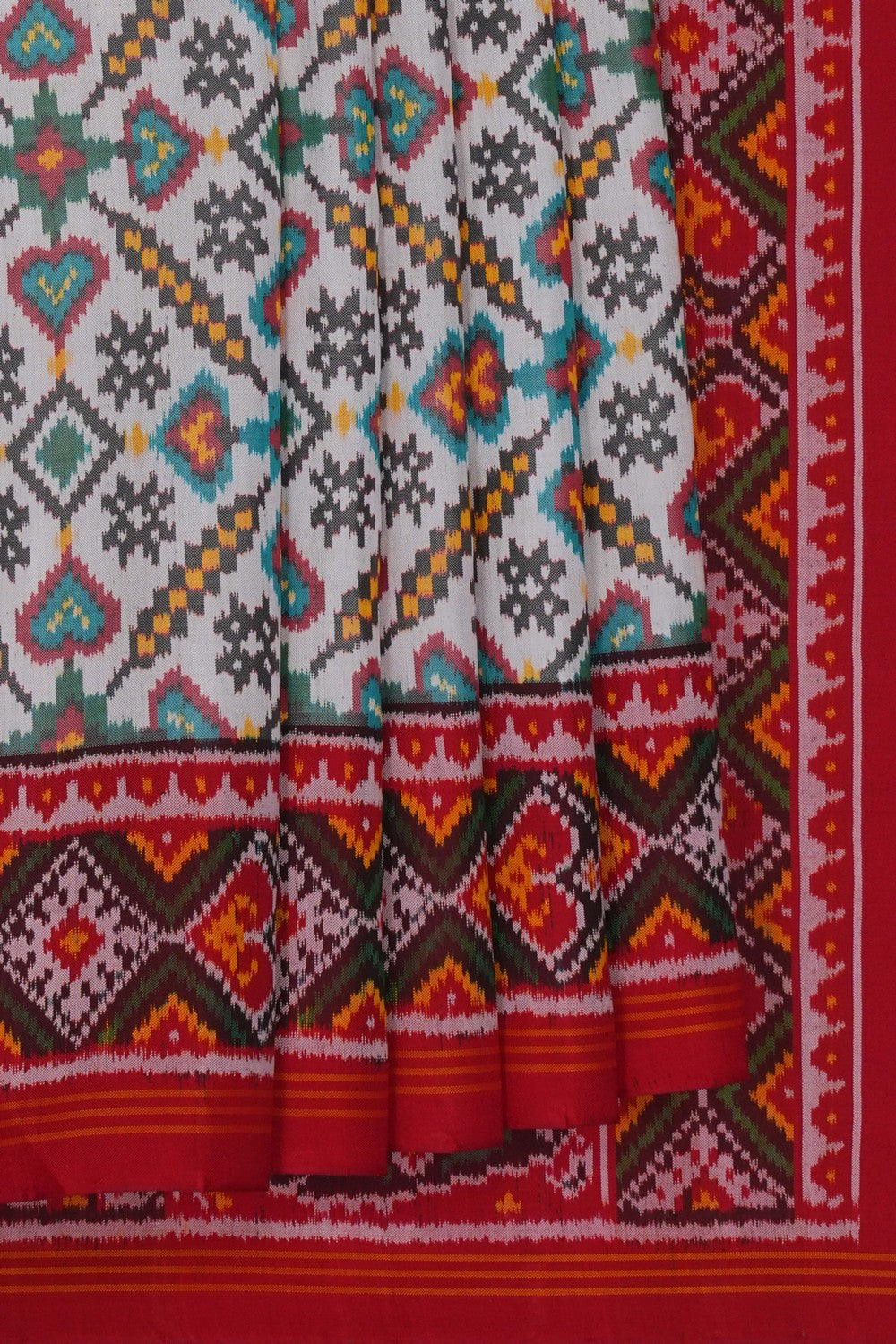 Image of Rajkot Silk Multi-Colour Saree