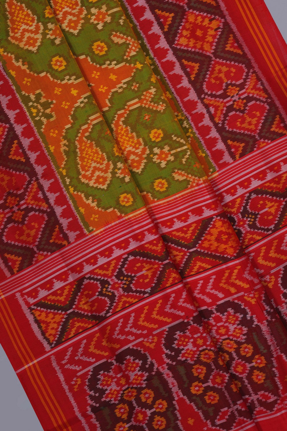 Image of Rajkot Silk Green Saree