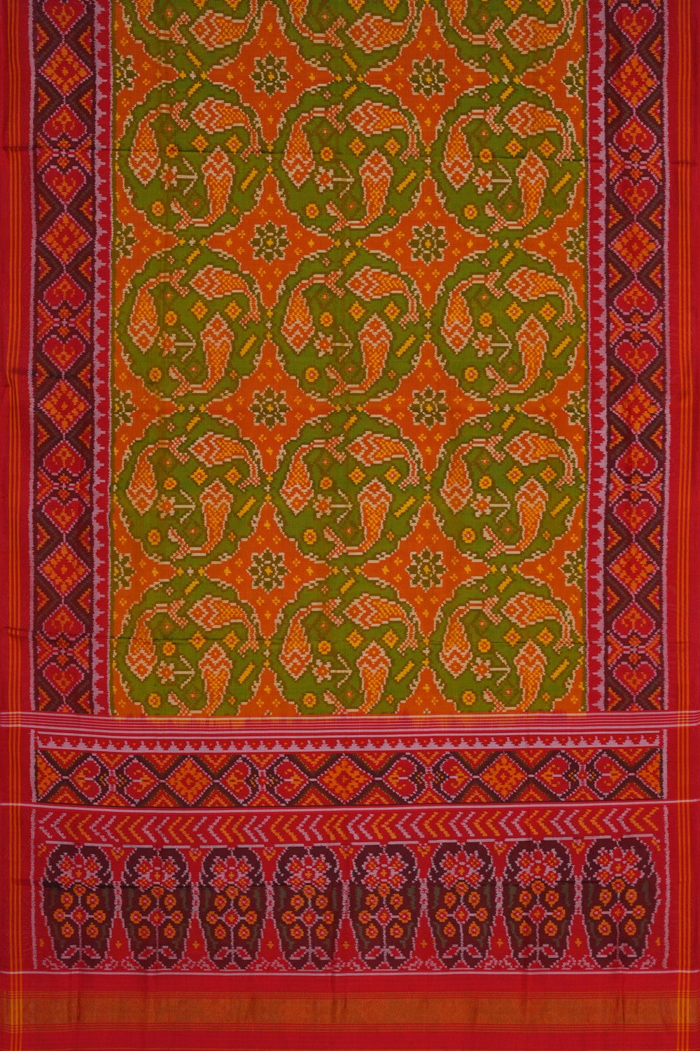 Image of Rajkot Silk Green Saree