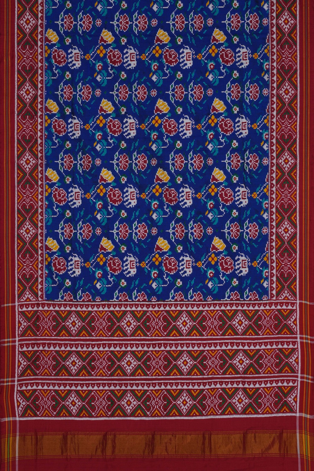 Image of Rajkot Silk Blue Saree