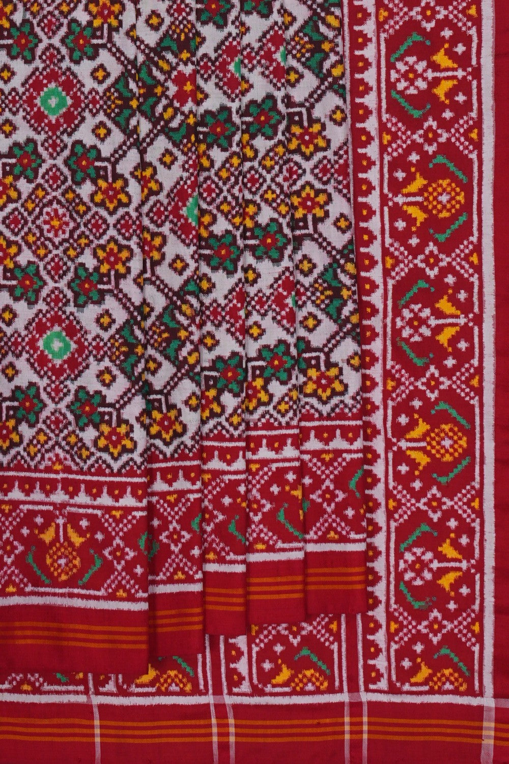 Image of Rajkot Silk White Saree