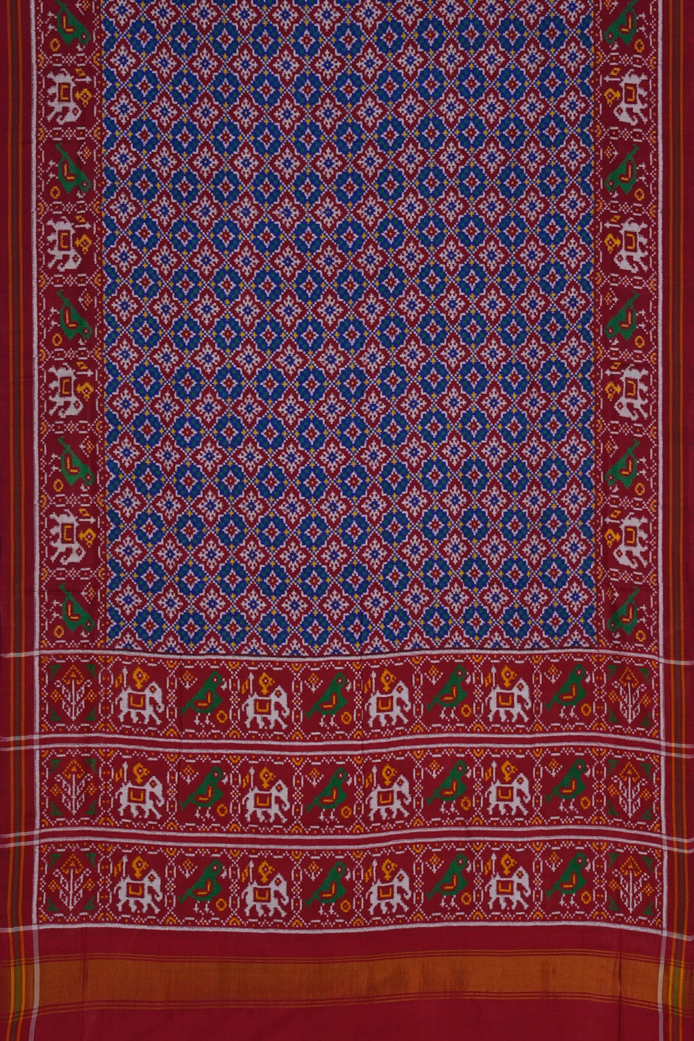 Image of Rajkot Silk Blue Saree
