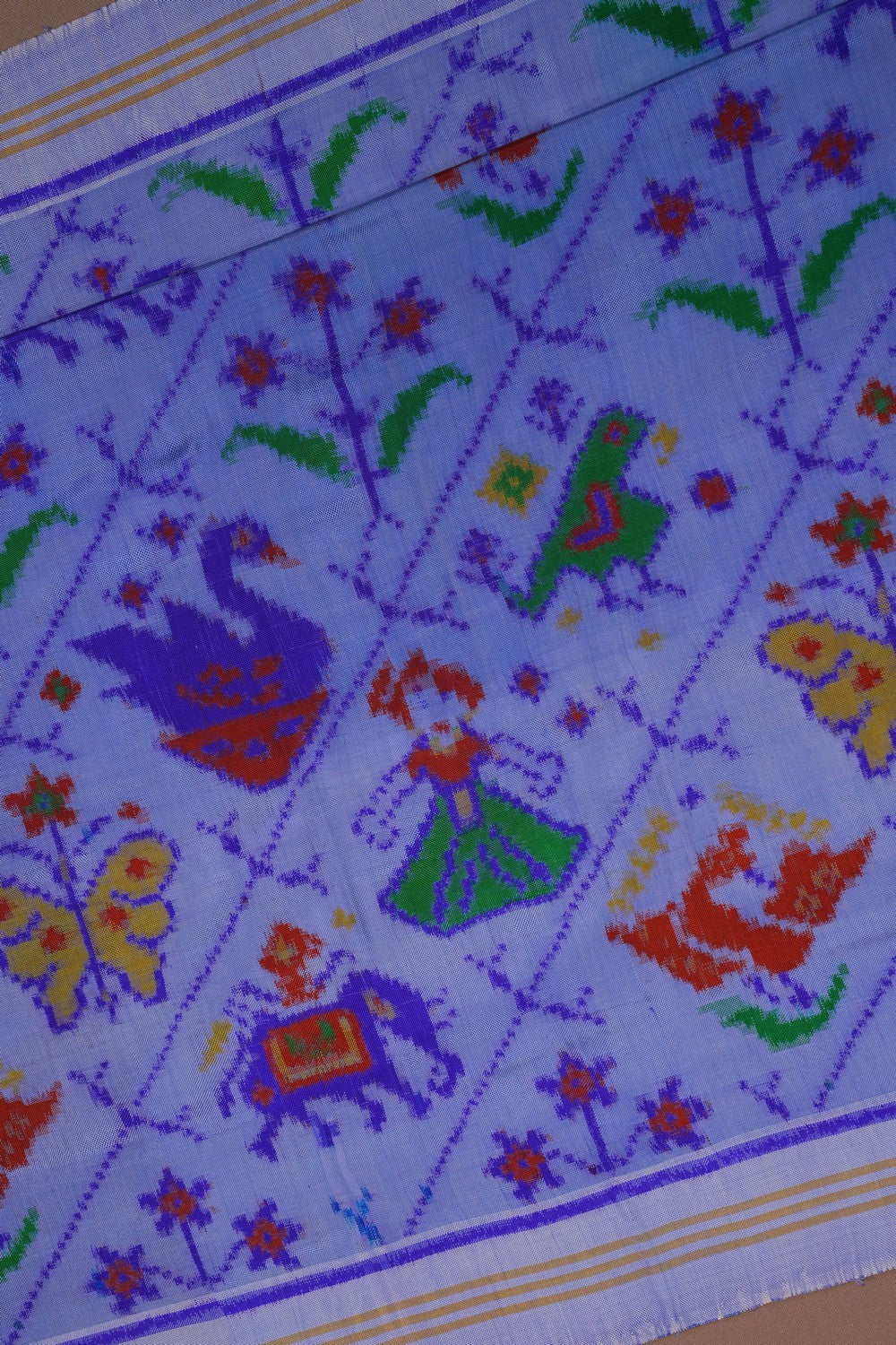 Image of Rajkot Silk Purple Saree