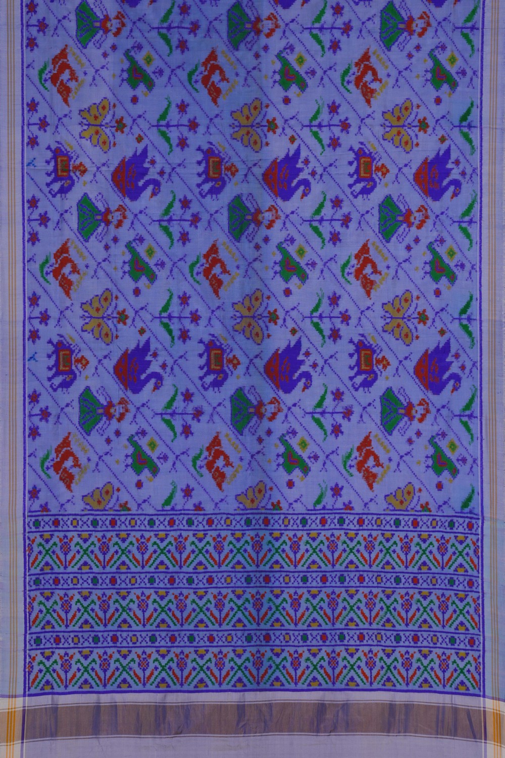 Image of Rajkot Silk Purple Saree