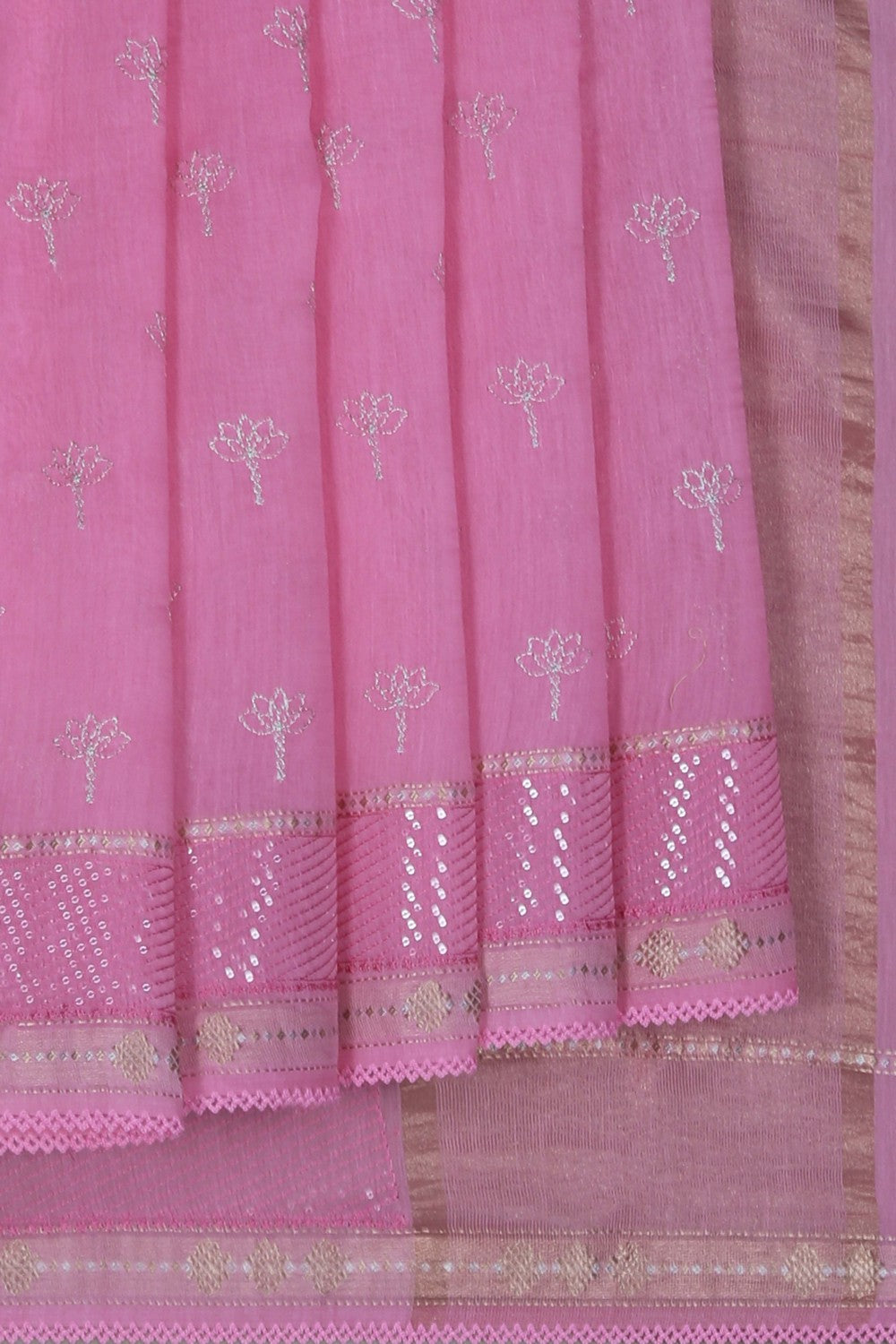 Image of A Pink Embroidery Saree