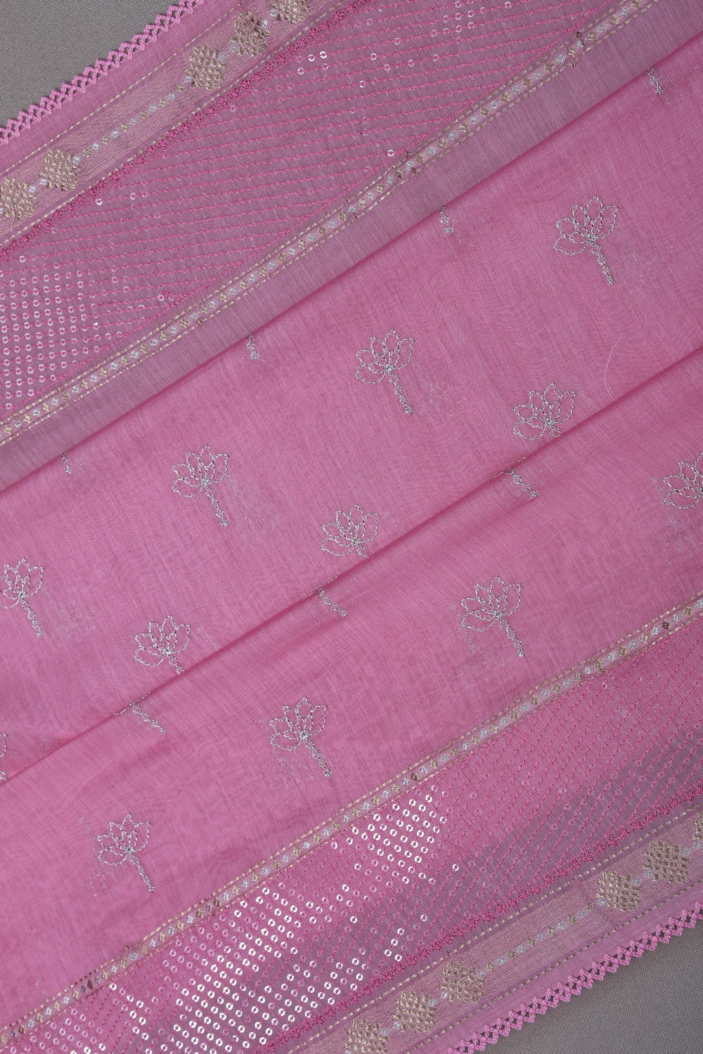 Image of A Pink Embroidery Saree