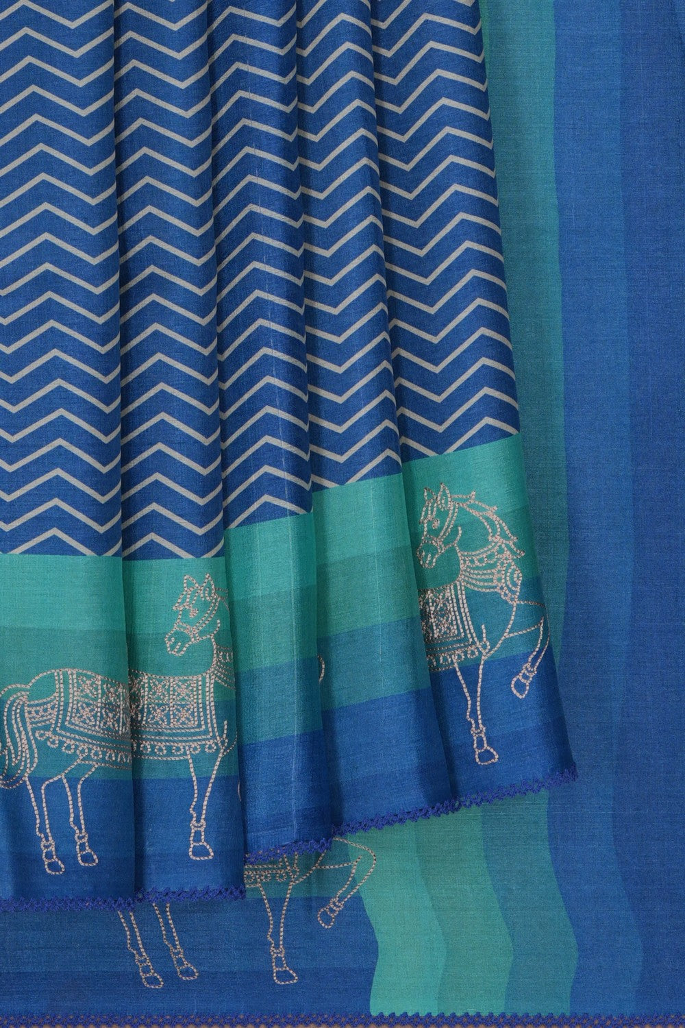 Image of A Blue Silk Saree