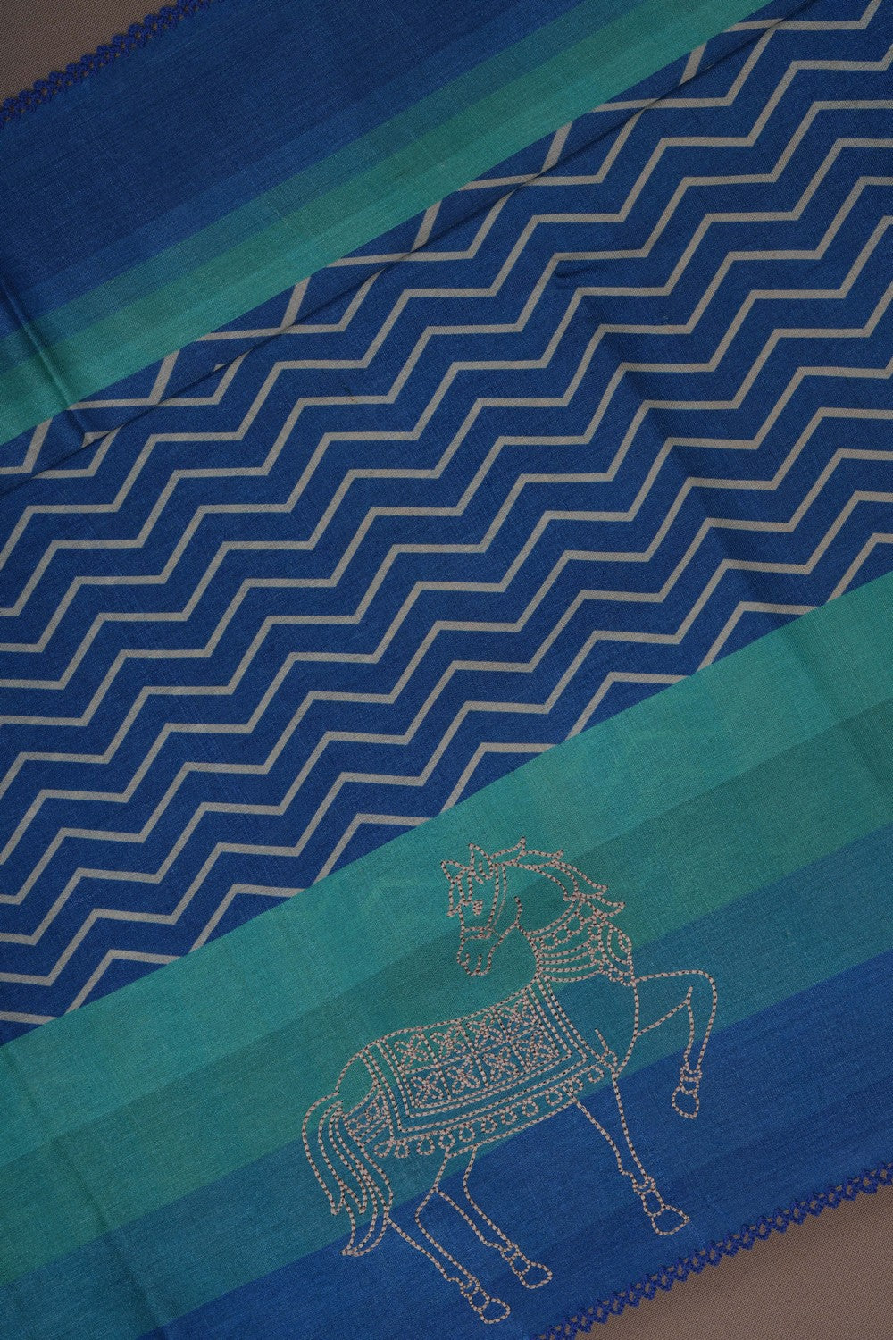 Image of A Blue Silk Saree
