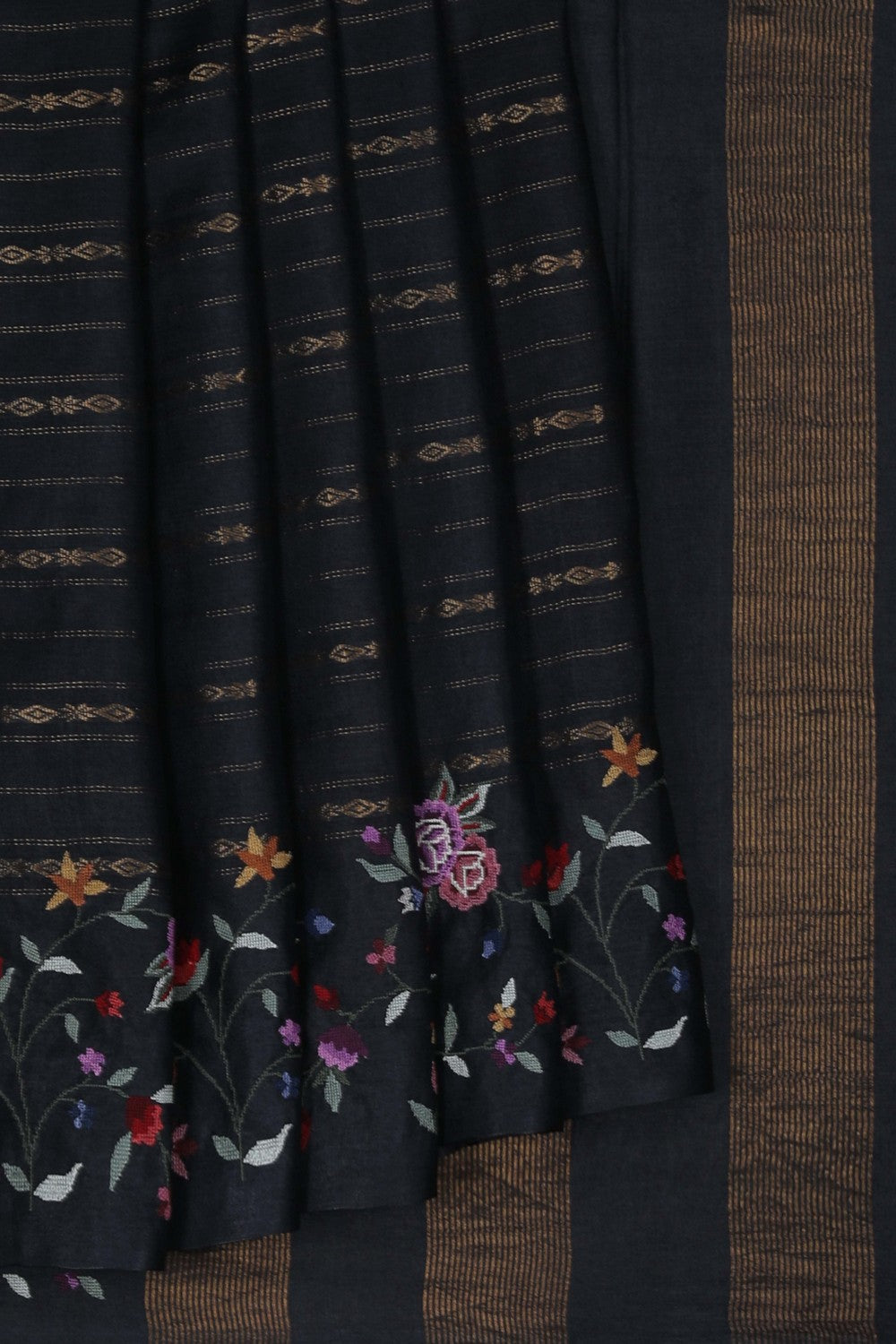 Image of A Black Silk Saree