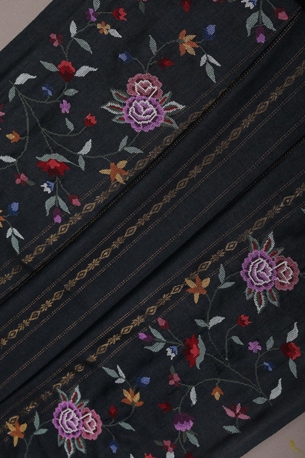 Image of A Black Silk Saree