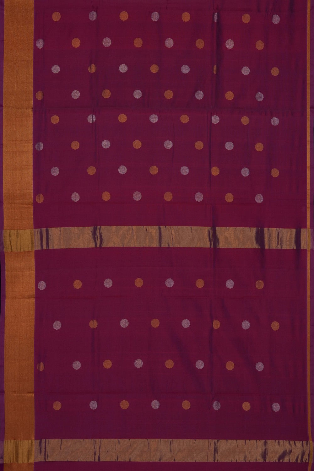 Image of Fuchsia-Pink Venkatagiri Saree