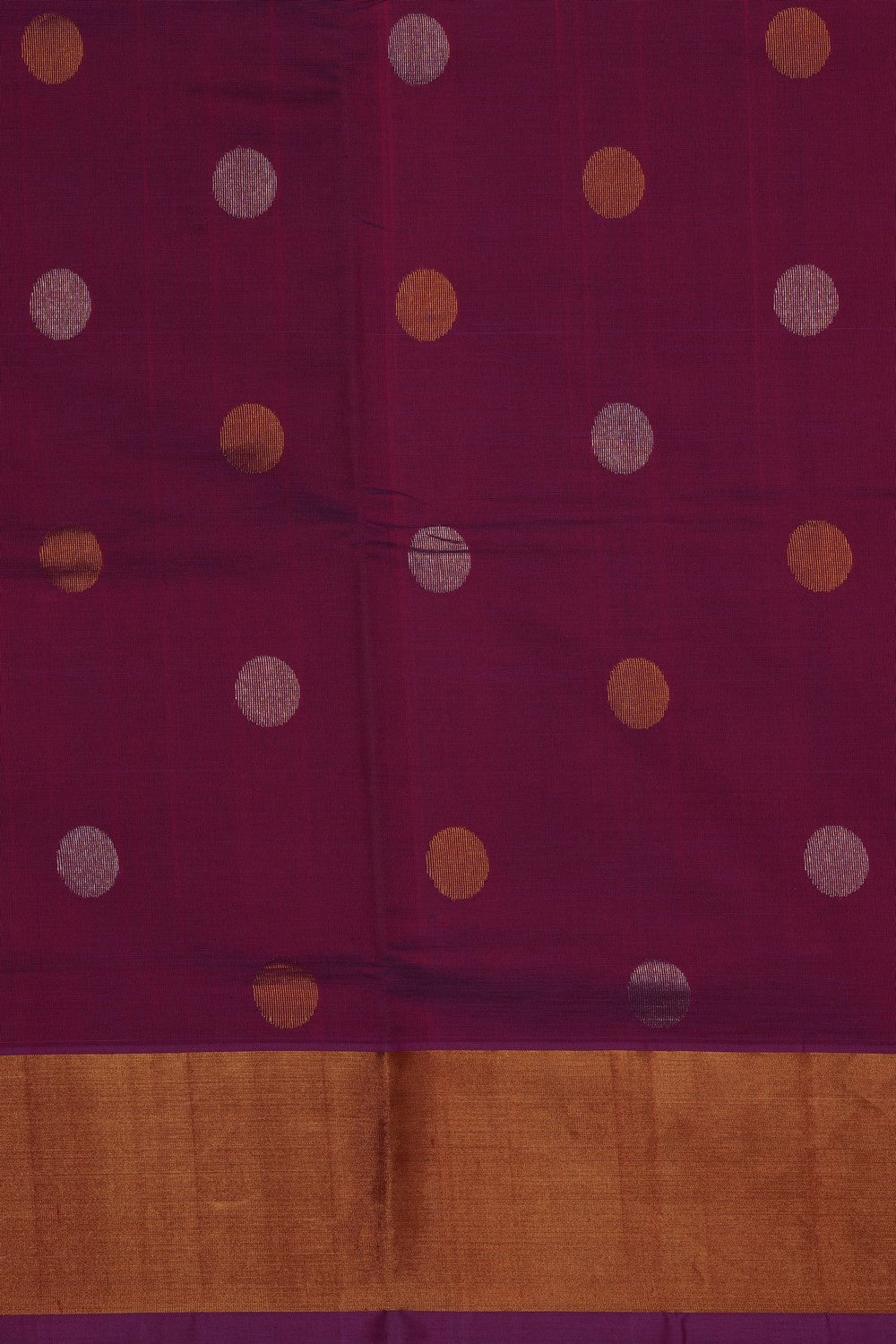 Image of Fuchsia-Pink Venkatagiri Saree