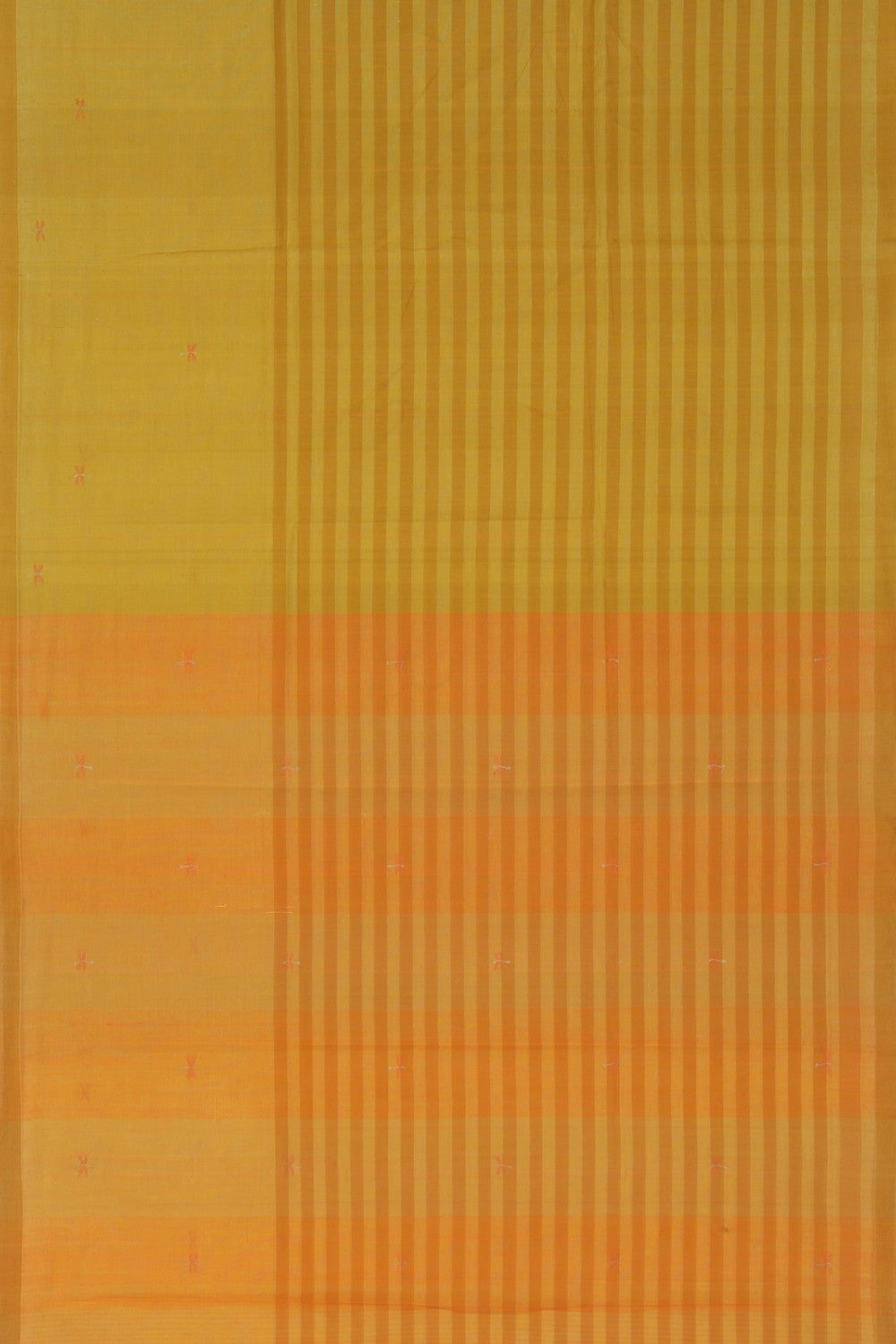 Image of Kanchi Cotton Yellow Saree