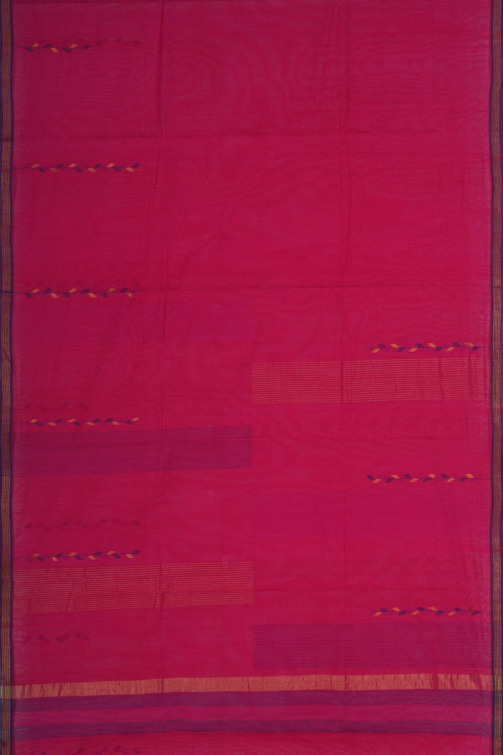 Image of Kanchi Cotton Pink Saree
