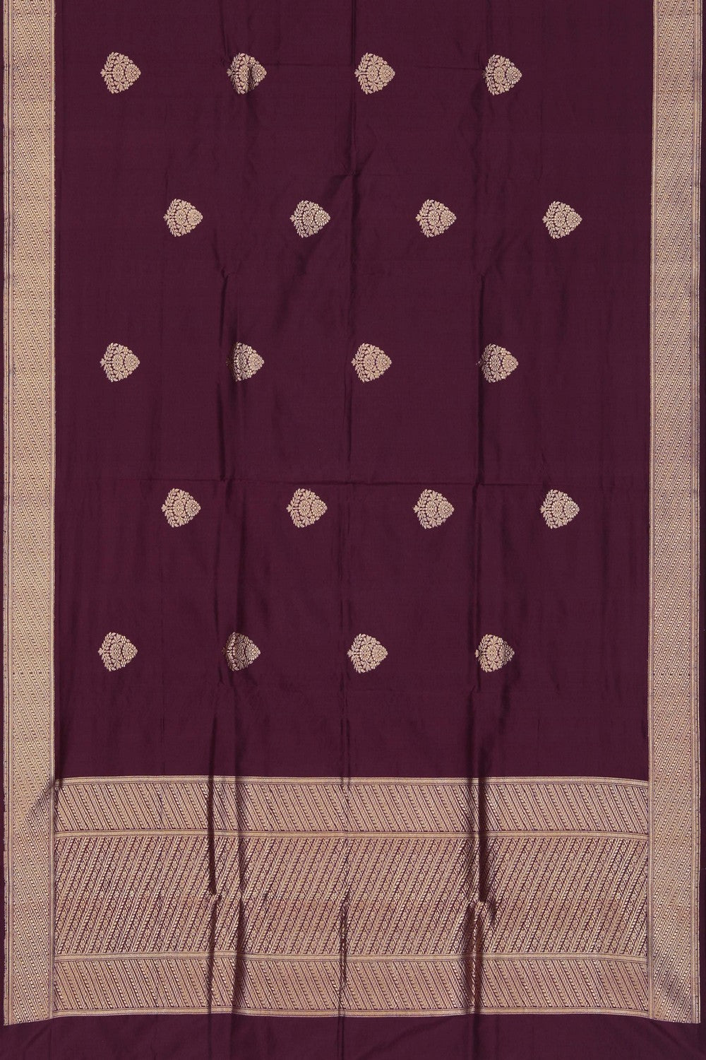 Image of Banarasi Silk Purple Dupatta