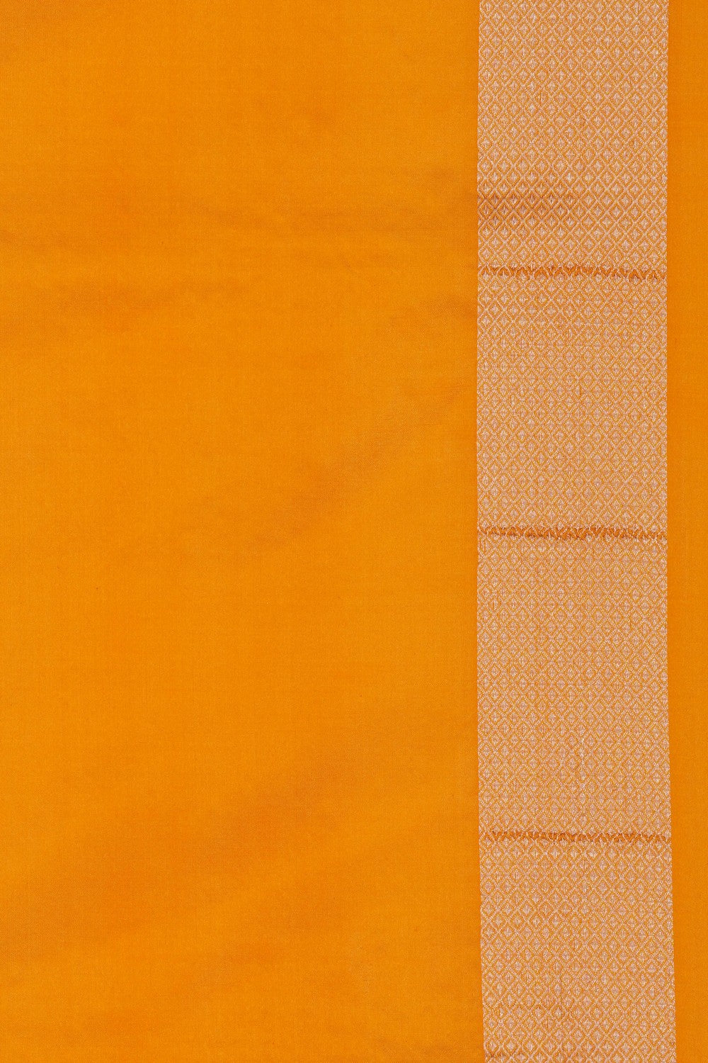 Image of Banarasi Silk Brocade Yellow Saree