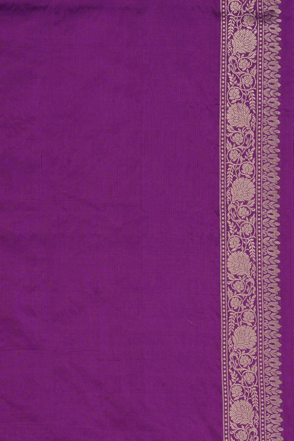 Image of Banarasi Silk Brocade Purple Saree
