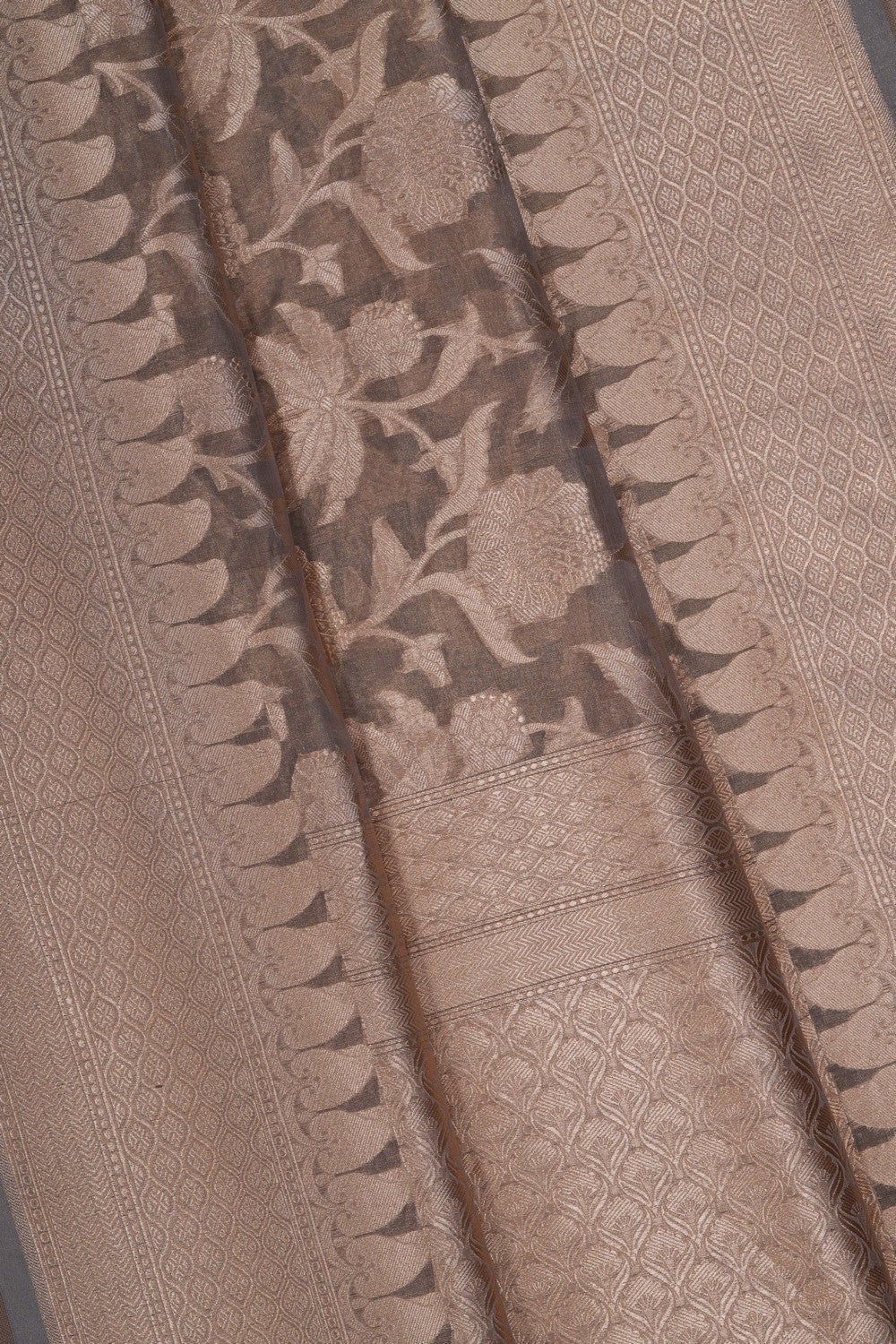 Image of Banarasi Kora Gold Tissue Saree