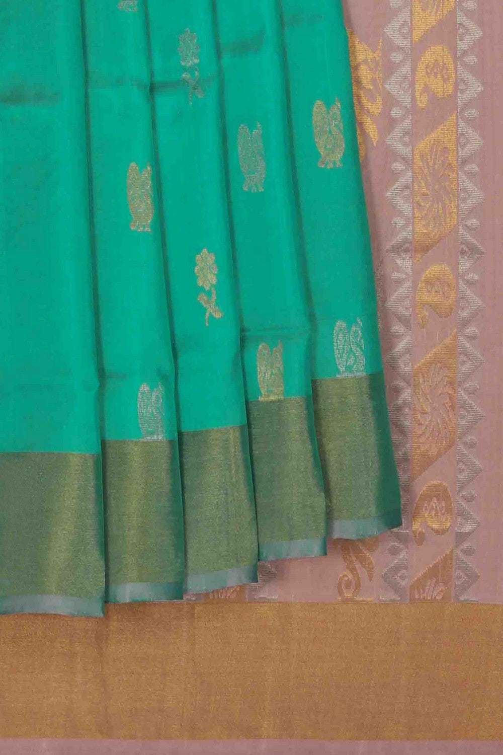 Image of Uppada Silk Green Saree