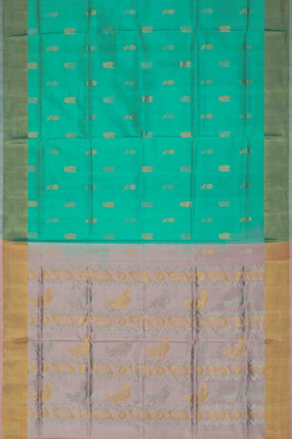 Image of Uppada Silk Green Saree