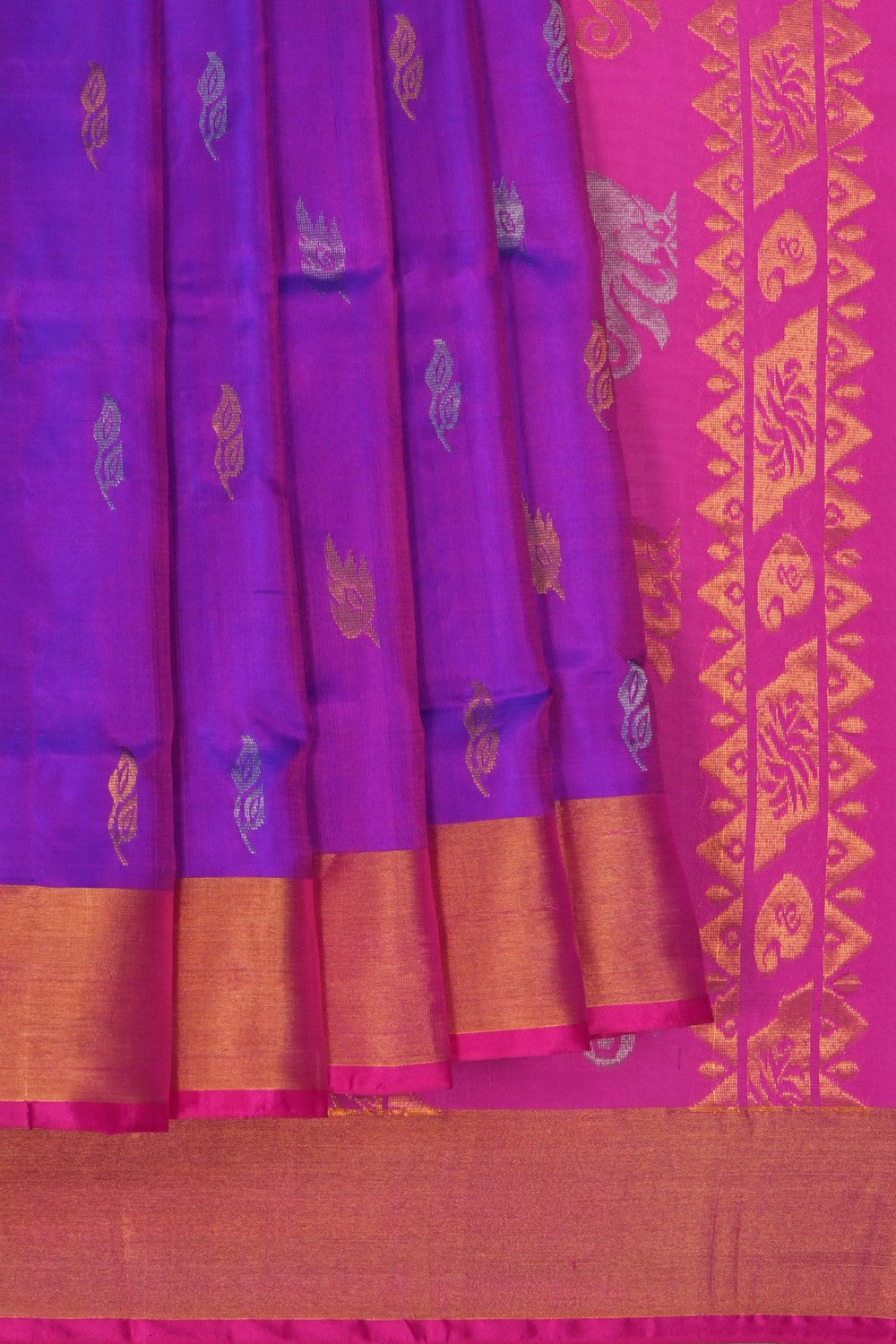Image of Uppada Silk Purple Saree
