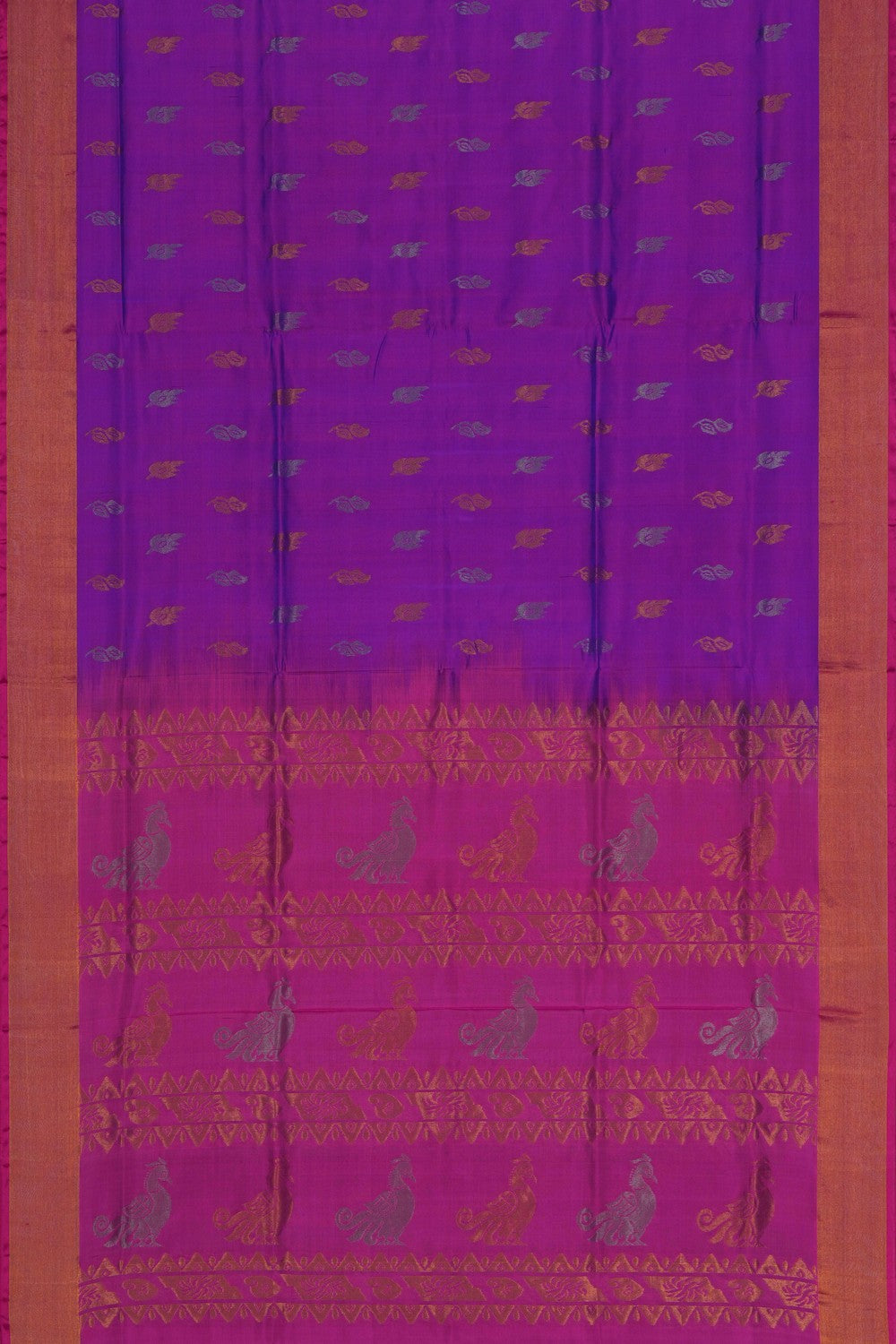 Image of Uppada Silk Purple Saree