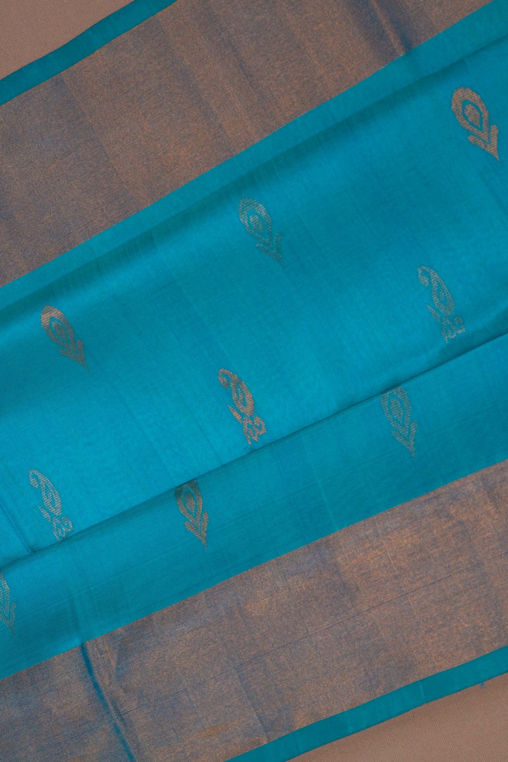 Image of Uppada Silk Blue Saree