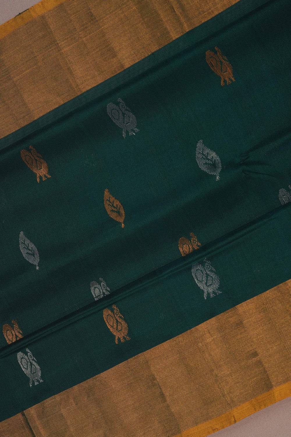 Image of Uppada Silk Green Saree