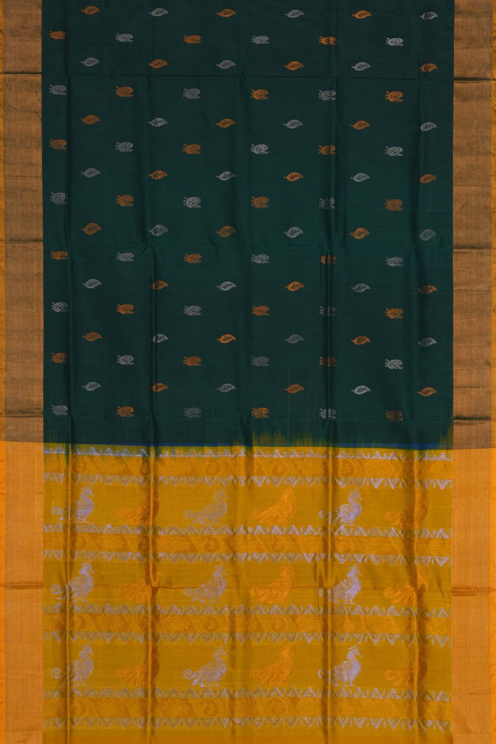 Image of Uppada Silk Green Saree