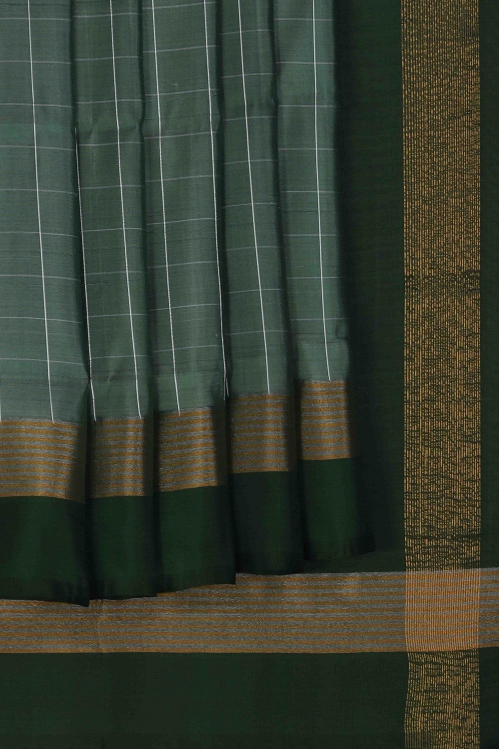 Image of Uppada Silk Green Saree